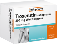 TROXERUTIN ratiopharm 300 mg Weichkapseln - 50St - Venenstärkung
