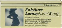 FOLSÄURE LOMAPHARM 5 mg Tabletten - 20St