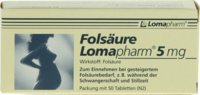 FOLSÄURE LOMAPHARM 5 mg Tabletten - 50St - Folsäure
