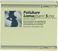 FOLSÄURE LOMAPHARM 5 mg Tabletten - 100St - Folsäure