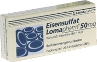 EISENSULFAT Lomapharm 50 mg Filmtabletten - 20St