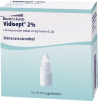 VIDISEPT 2% Augentropfen - 3X10ml - Gegen trockene Augen