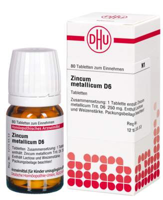 ZINCUM METALLICUM D 6 Tabletten 80 St