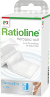 RATIOLINE acute Verbandmull 10 cmx2 m gerollt - 1St - Mullbinden & Elastische Binden
