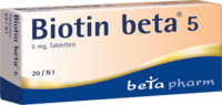 BIOTIN BETA 5 Tabletten - 20St - Biotin