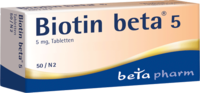 BIOTIN BETA 5 Tabletten - 50St - Biotin