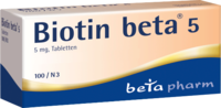 BIOTIN BETA 5 Tabletten - 100St - Biotin