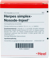 HERPES SIMPLEX Nosode Injeel Ampullen - 10St - Heel