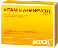 VITAMIN A+E Hevert Kapseln - 50St - Vitamine