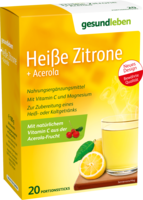 GESUND LEBEN heiße Zitrone+Acerola Pulver - 20St