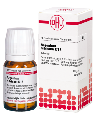 ARGENTUM NITRICUM D 12 Tabletten 80 St