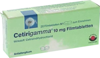 CETIRIGAMMA 10 mg Filmtabletten - 20St - Allergie allgemein