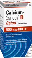 CALCIUM SANDOZ D Osteo 500 mg/400 I.E. Kautabl. - 50St - Calcium & Vitamin D3