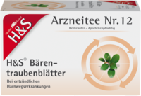 H&S Bärentraubentee Filterbeutel - 20St - Heilkräutertees