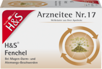 H&S Fencheltee ungemischt Filterbeutel - 20St - Heilkräutertees