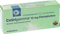 CETIRIGAMMA 10 mg Filmtabletten - 10St - Allergie allgemein