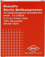 DRACOFIX PEEL Kompressen 5x5 cm steril 8fach - 5X2St
