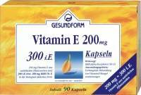GESUNDFORM Vitamin E 200 mg Kapseln - 60St