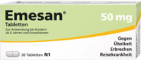 EMESAN Tabletten - 20St - Übelkeit & Schwindel
