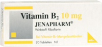 VITAMIN B2 10 mg Jenapharm Tabletten - 20St - Vitamine