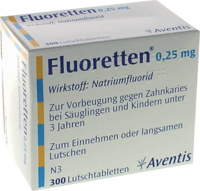FLUORETTEN 0,25 mg Tabletten - 300St - Iod & Fluor