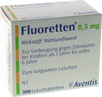 FLUORETTEN 0,5 mg Tabletten - 300St - Iod & Fluor
