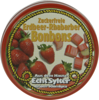 ECHT SYLTER Erdbeer/Rhabarber Bonbons zuckerfr. - 70g - Echt Sylter