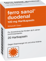 FERRO SANOL duodenal Hartkaps.m.msr.überz.Pell. - 20St - Eisen