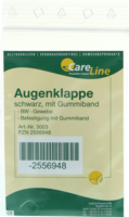 AUGENKLAPPE mit Gummiband schwarz - 1St