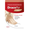 DRACOPOR Wundverband 5x7,2 cm steril hautfarben