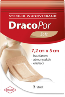 DRACOPOR Wundverband 5x7,2 cm steril hautfarben - 5St