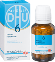 BIOCHEMIE DHU 6 Kalium sulfuricum D 3 Tabletten - 200St - Dhu Nr. 5 & 6