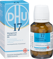 BIOCHEMIE DHU 17 Manganum sulfuricum D 6 Tabletten - 200St - Dhu Nr. 13 - 18