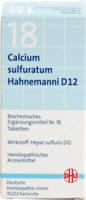 BIOCHEMIE DHU 18 Calcium sulfuratum D 12 Tabletten - 200St - Dhu Nr. 13 - 18