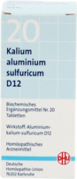 BIOCHEMIE DHU 20 Kalium alum.sulfur.D 12 Tabletten - 200St - Dhu Nr. 19 - 24