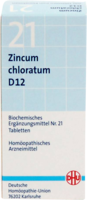 BIOCHEMIE DHU 21 Zincum chloratum D 12 Tabletten - 200St - Dhu Nr. 19 - 24