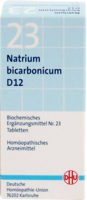 BIOCHEMIE DHU 23 Natrium bicarbonicum D 12 Tabl. - 200St - Dhu Nr. 19 - 24