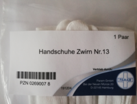 HANDSCHUHE Zwirn Gr.13 - 2St