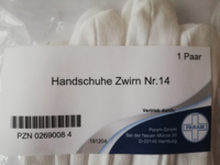 HANDSCHUHE Zwirn Gr.14 - 2St