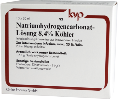 NATRIUMHYDROGENCARBONAT-Lösung 8,4% Köhler 10X20 ml