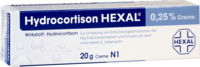 HYDROCORTISON HEXAL 0,25% Creme - 20g - Juckreiz & Ekzeme