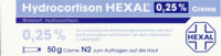 HYDROCORTISON HEXAL 0,25% Creme - 50g - Juckreiz & Ekzeme