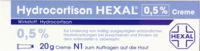 HYDROCORTISON HEXAL 0,5% Creme - 20g - Juckreiz & Ekzeme