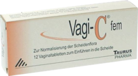 VAGI C Fem Vaginaltabletten - 12St - Aufbau der Vaginalflora