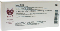 HEPAR GL D 6 Ampullen - 10X1ml