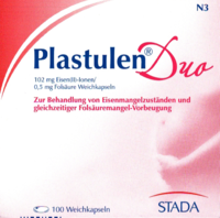 PLASTULEN Duo 102mg Eisen/0,5mg Folsäure Weichkps. - 100St - Eisen