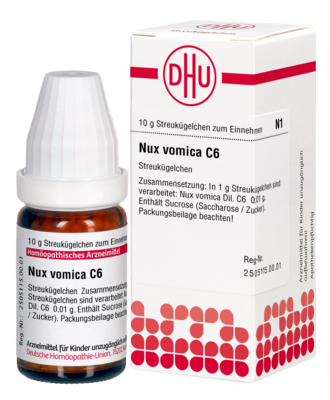 NUX VOMICA C 6 Globuli 10 g