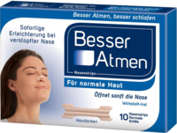 BESSER Atmen Nasenstrips beige normale Größe - 10St - Nasenstrips