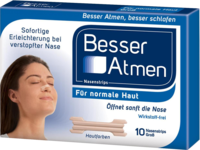 BESSER Atmen Nasenstrips beige groß - 10St - Nasenstrips