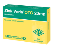 ZINK VERLA OTC 20 mg Filmtabletten - 50St - Selen & Zink